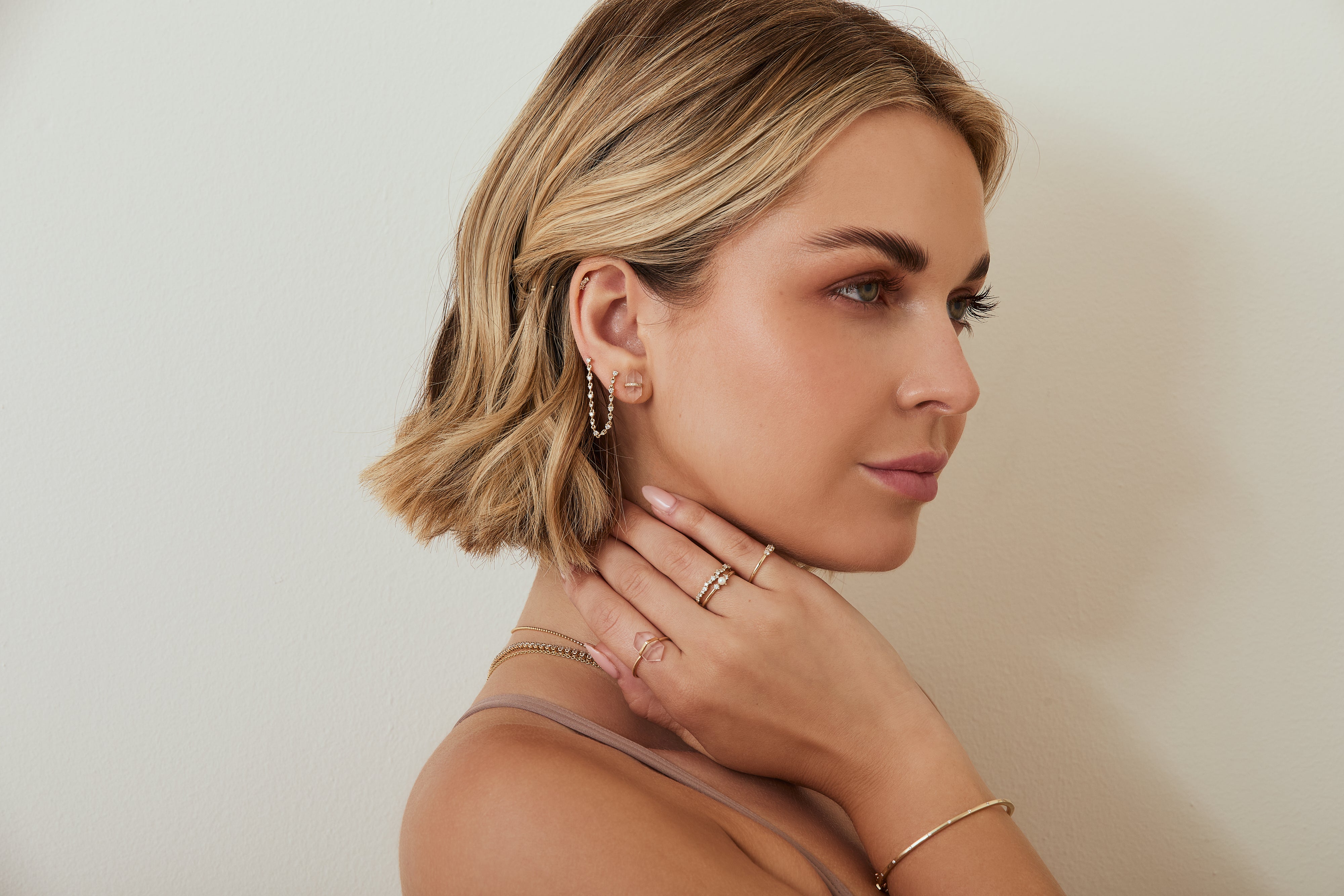 Floating Diamond Bangle