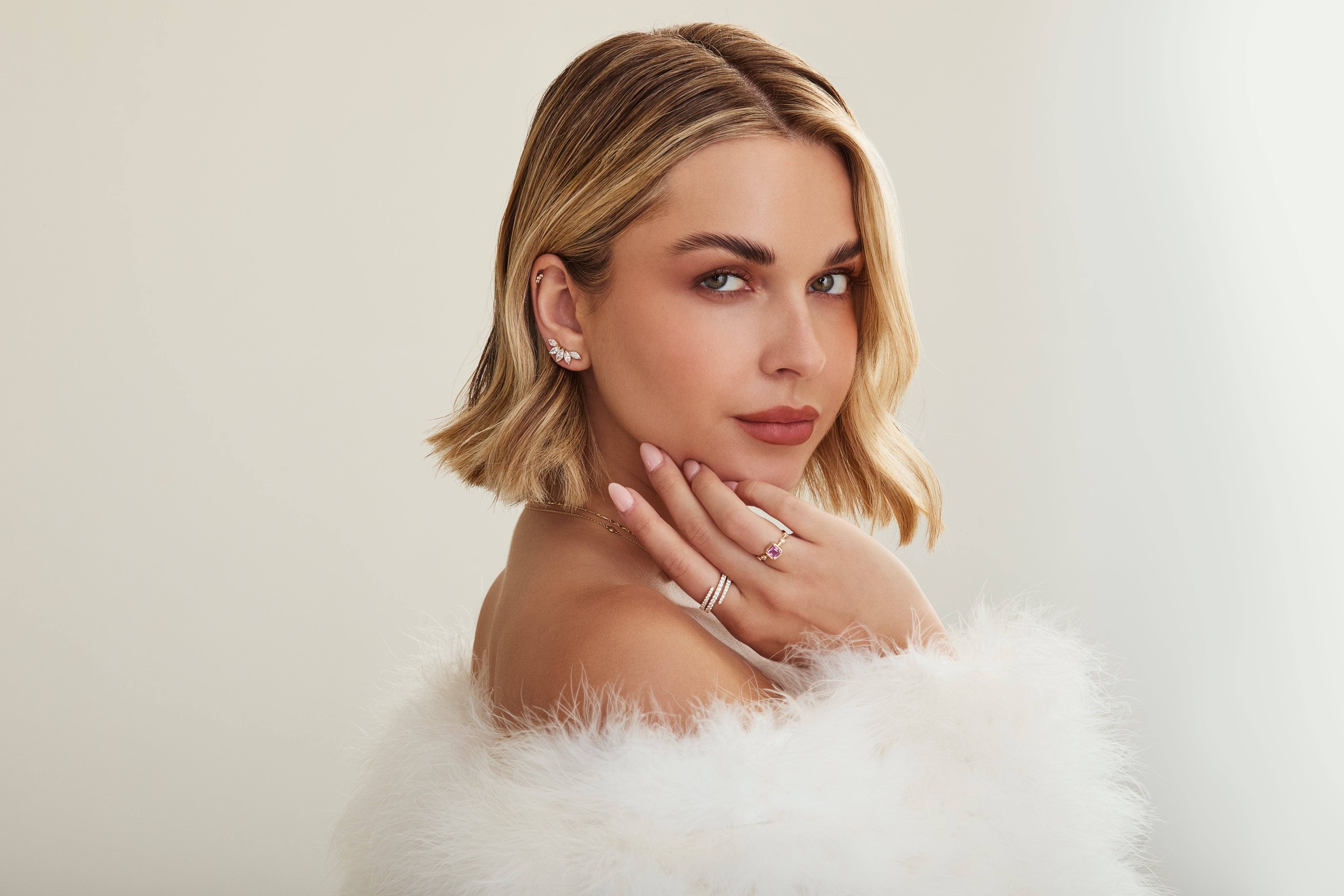 Elodie Diamond Ear Climbers