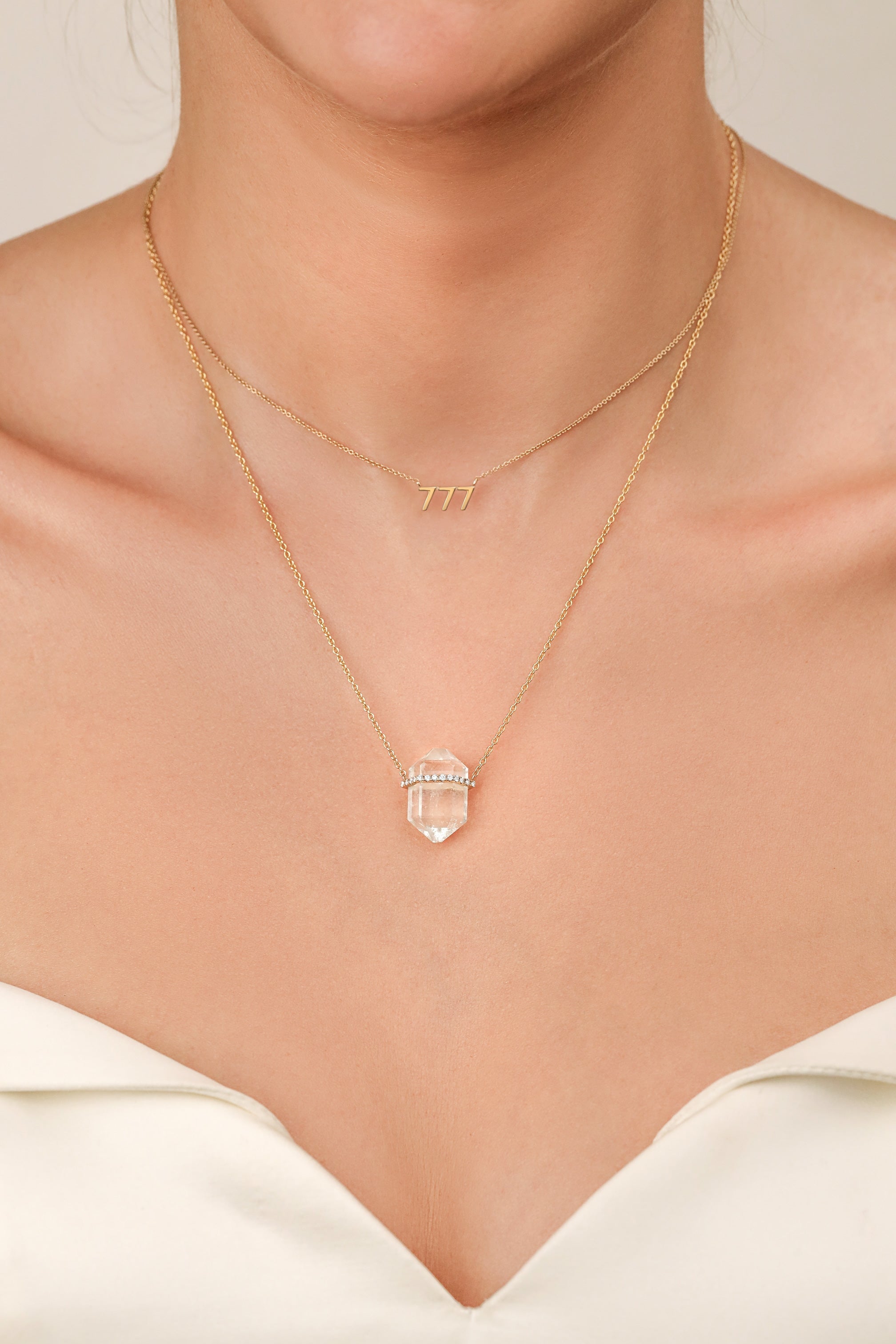 777 Angel Number Pendant Necklace Carter Eve Jewelry