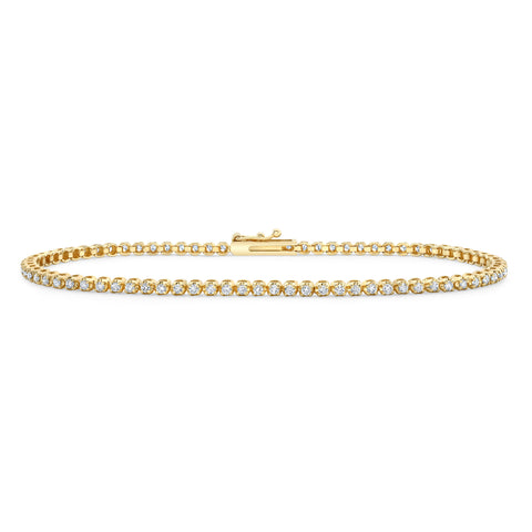14ky gold diamond tennis bracelet