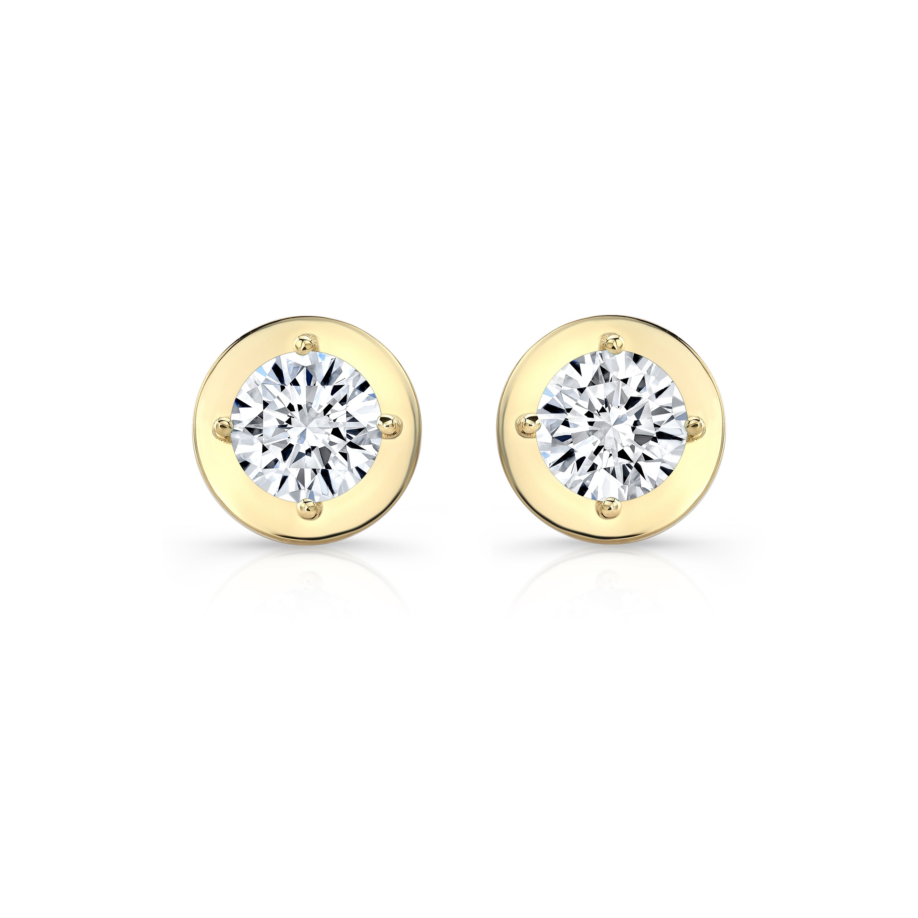 Diamond Orb Studs - 18K