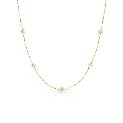 gold and diamond necklace 