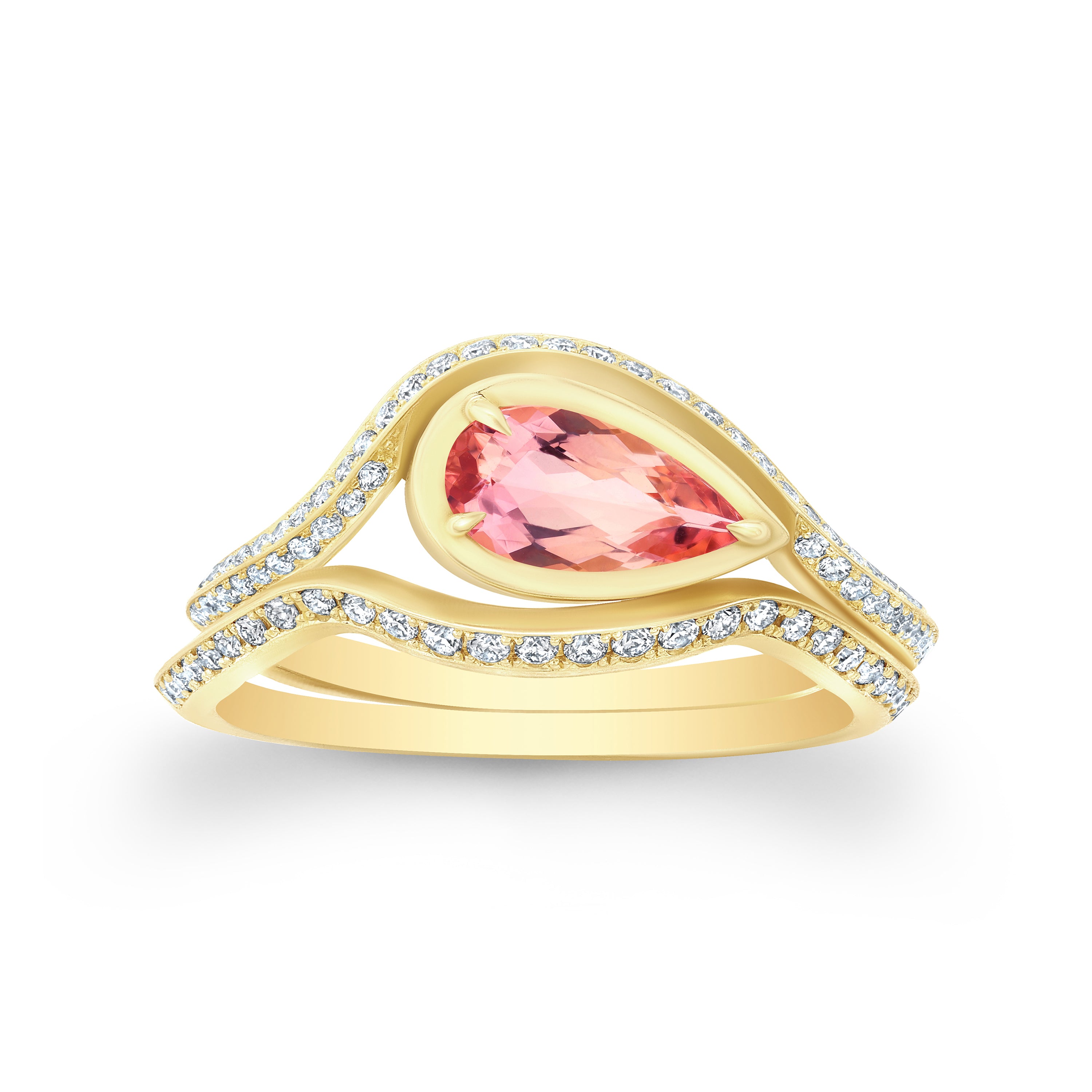 Ouro Ring Set with Imperial Topaz