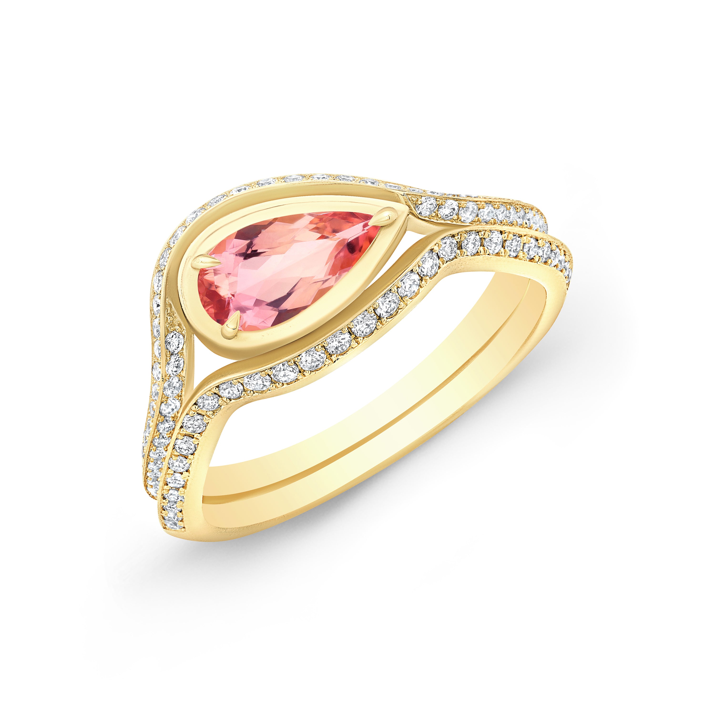 Ouro Ring Set with Imperial Topaz