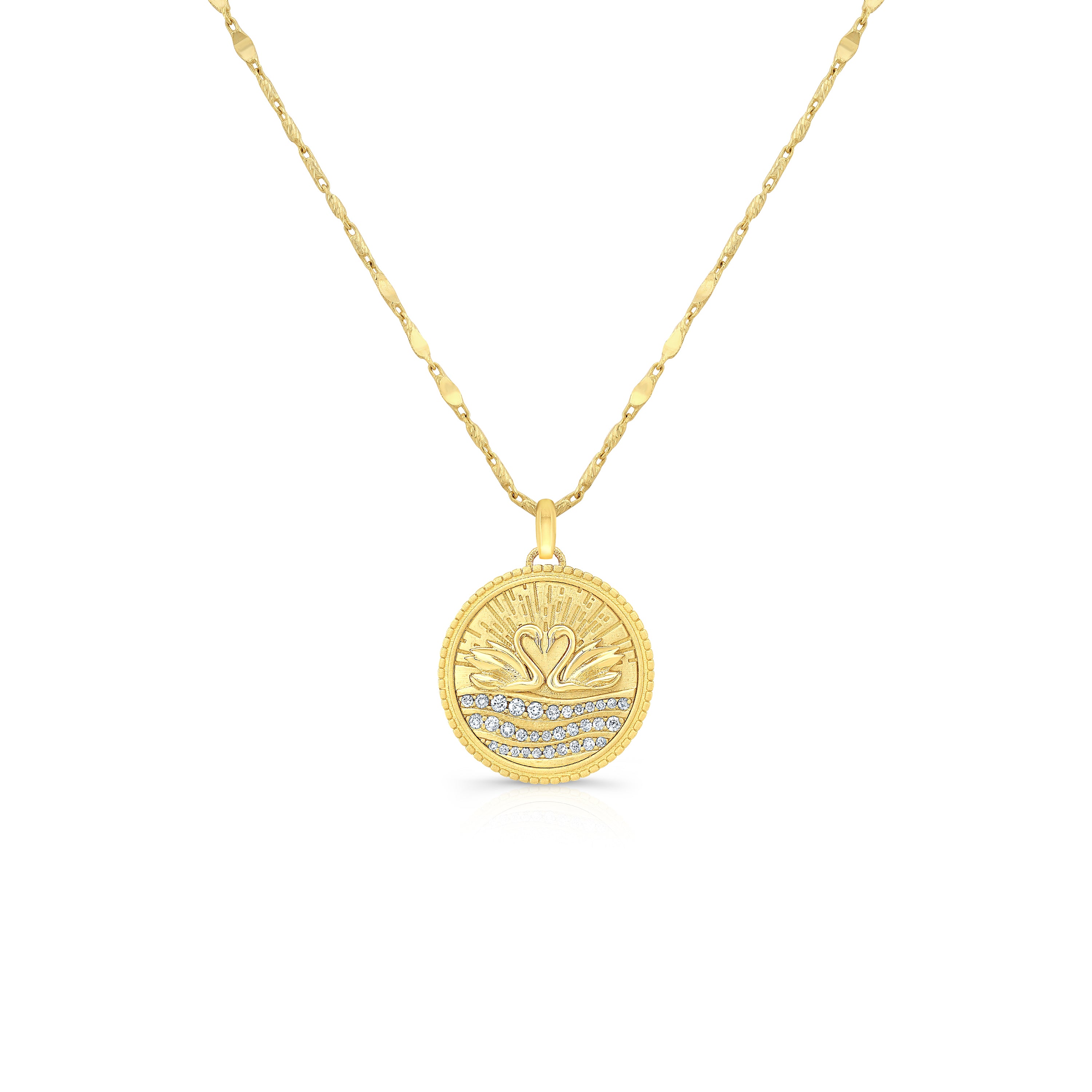Eternal Swans Medallion