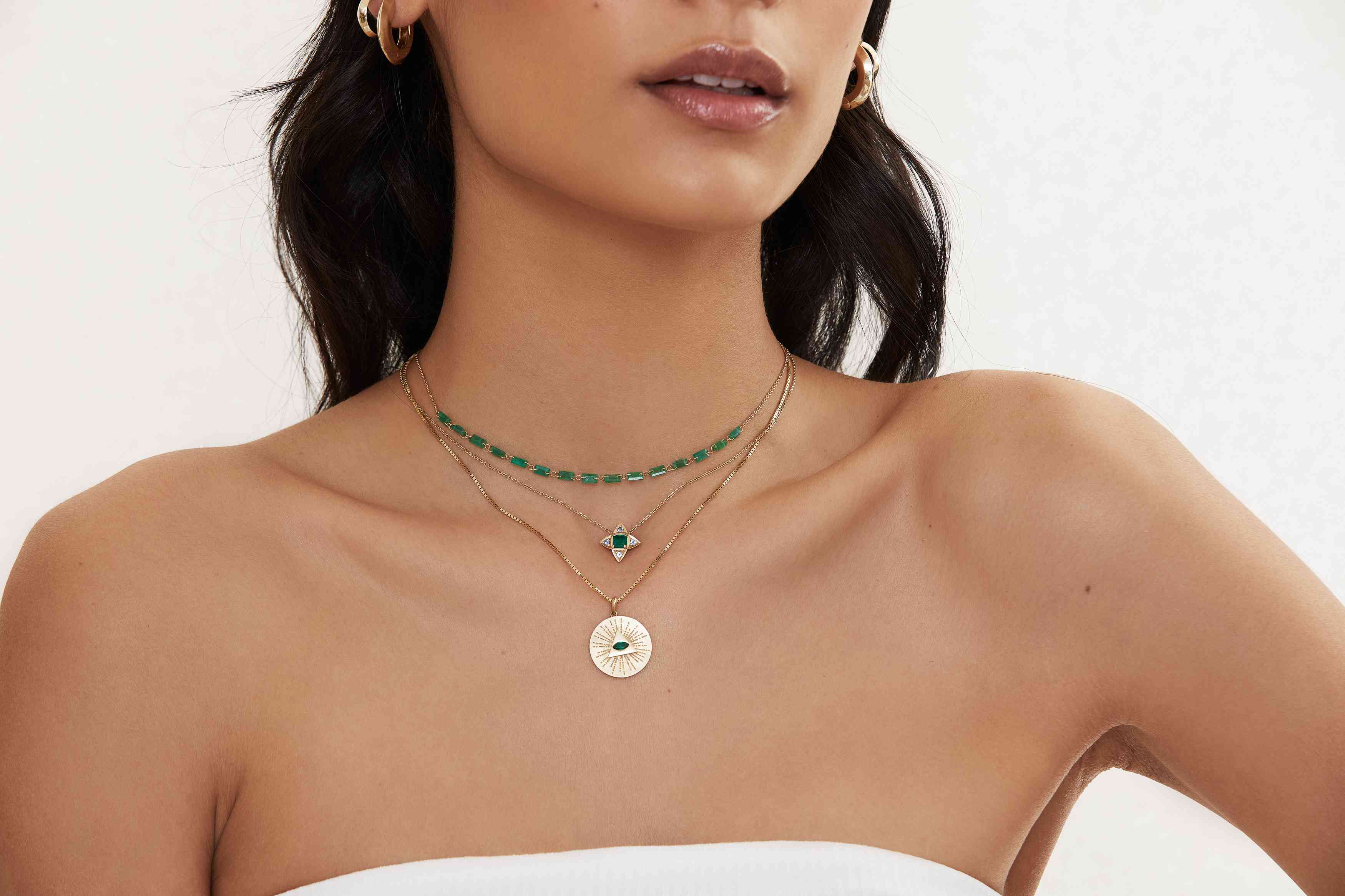 All Seeing Eye Medallion Necklaces Carter Eve Jewelry