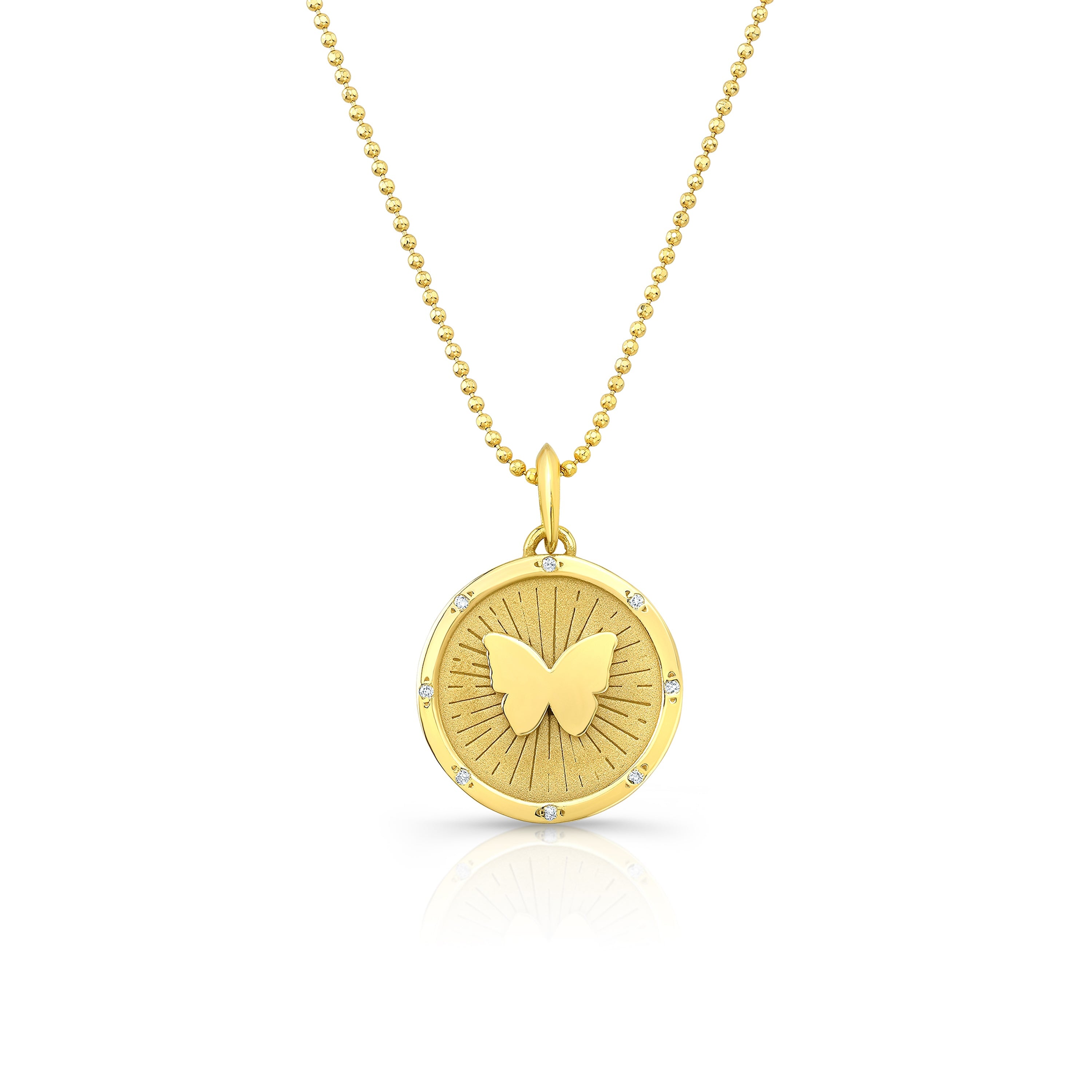 Butterfly Medallion Necklaces Carter Eve Jewelry
