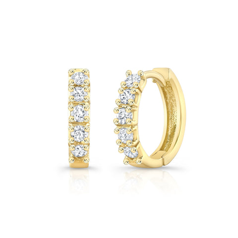 Chunky Diamond Hoops Earrings Carter Eve Jewelry