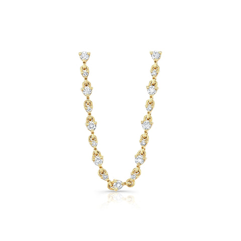 Diamond Double Chain Earring Earrings Carter Eve Jewelry