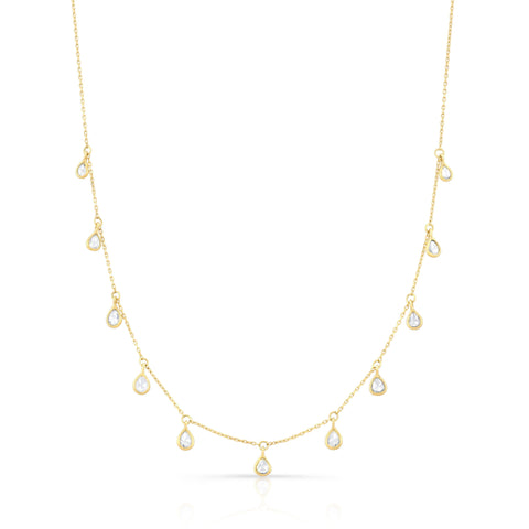 Diamond Droplet Necklace Necklaces Carter Eve Jewelry