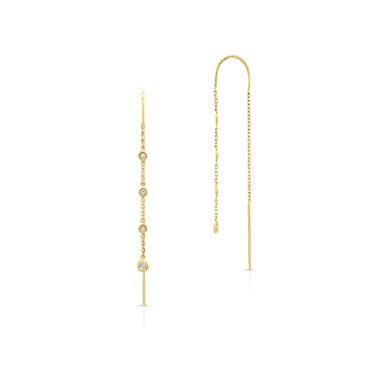 Diamond Orbit Threader Earrings Earrings Carter Eve Jewelry