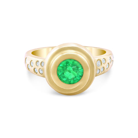 Emerald Swirl Ring Ring Carter Eve Jewelry
