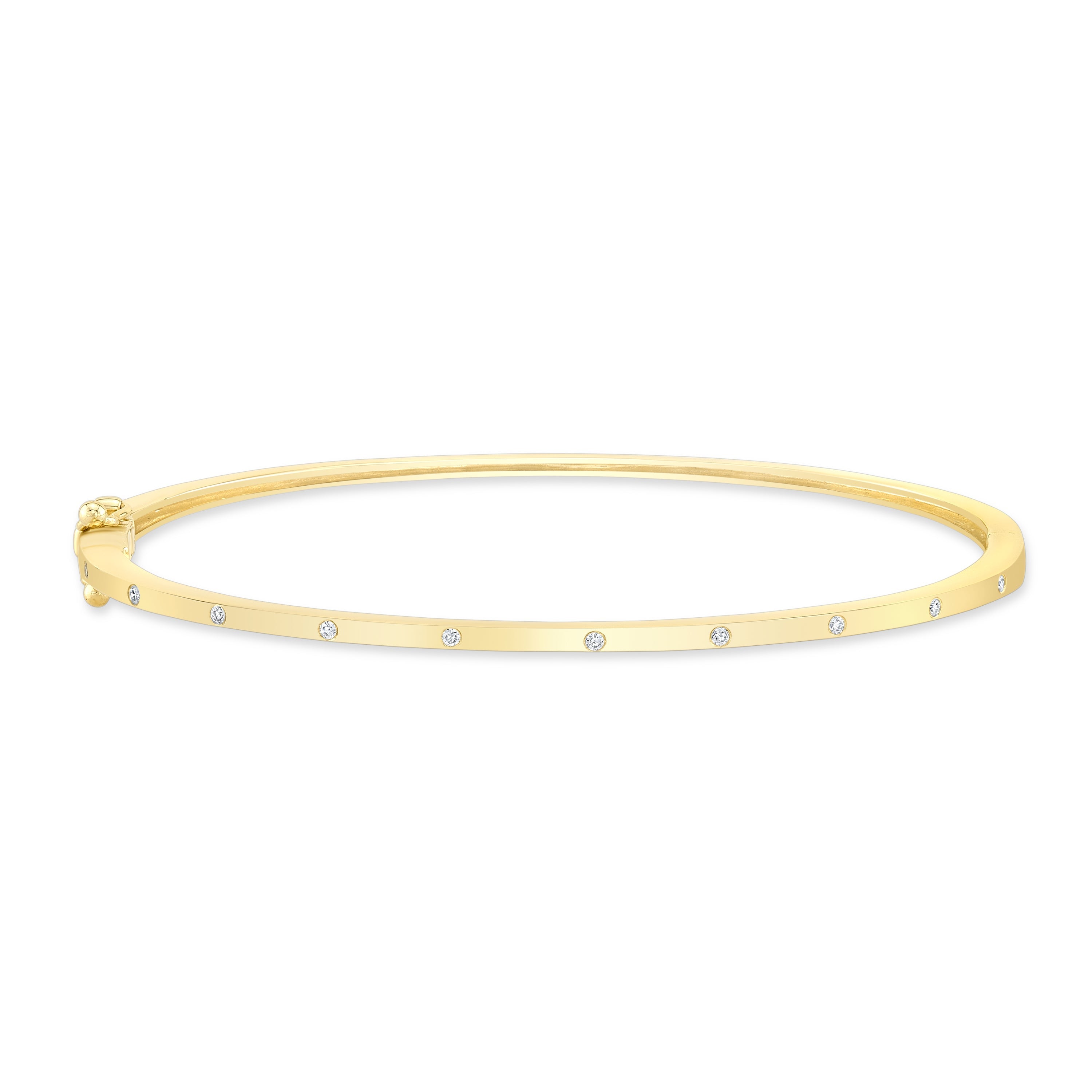 Floating Diamond Bangle bracelet Carter Eve Jewelry