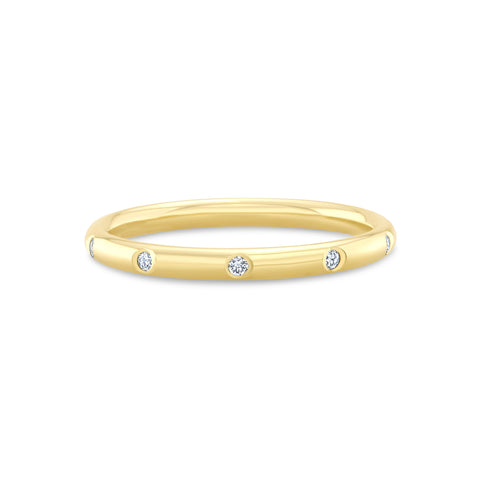 Floating Diamond Wedding Band wedding bands Carter Eve Jewelry