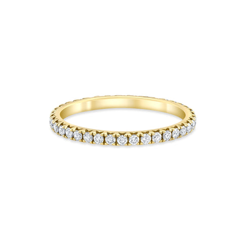 French Pavé Eternity Band wedding bands Carter Eve Jewelry