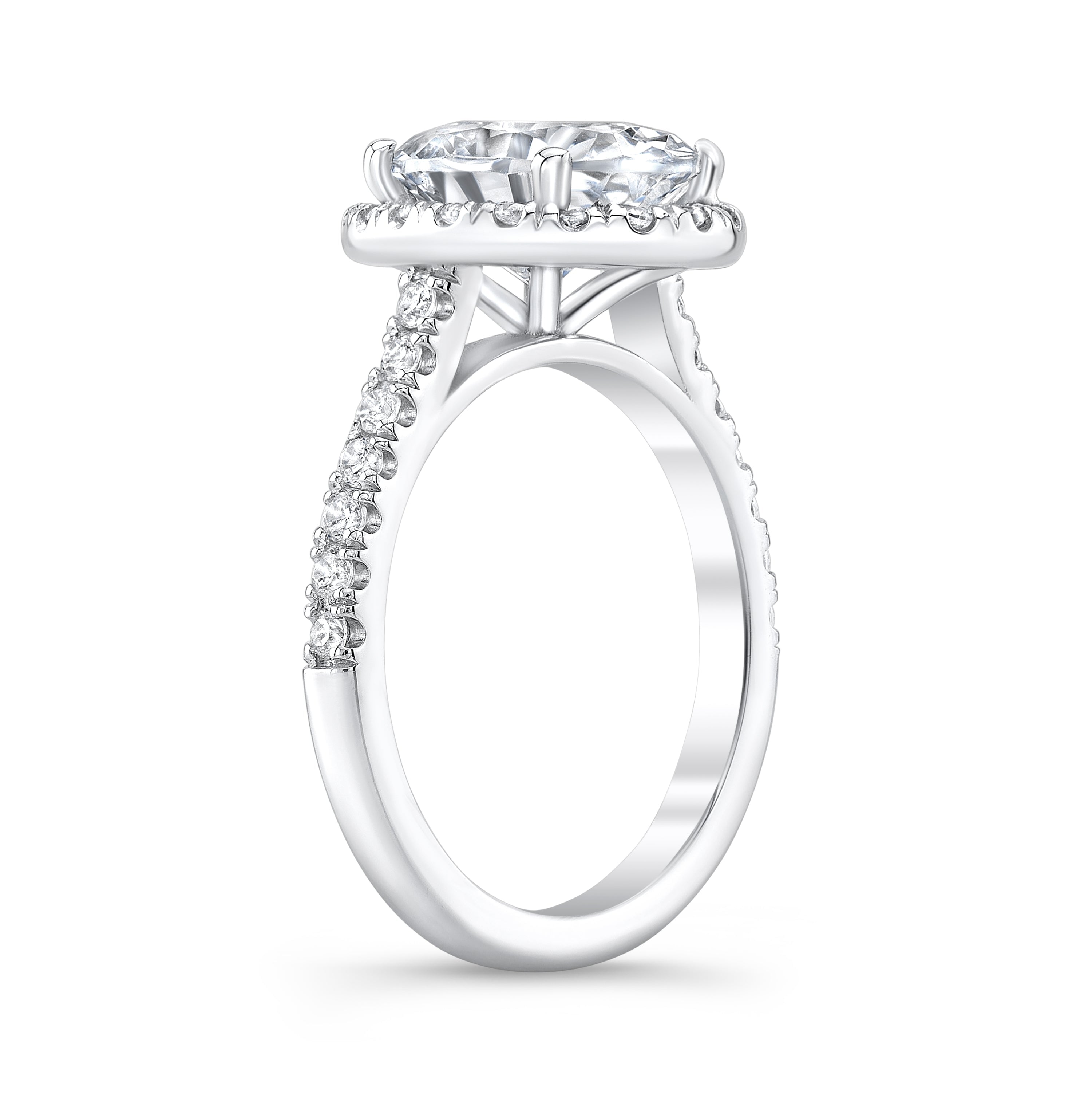 Grayson Halo Cathedral Engagement Ring engagement ring Carter Eve Jewelry
