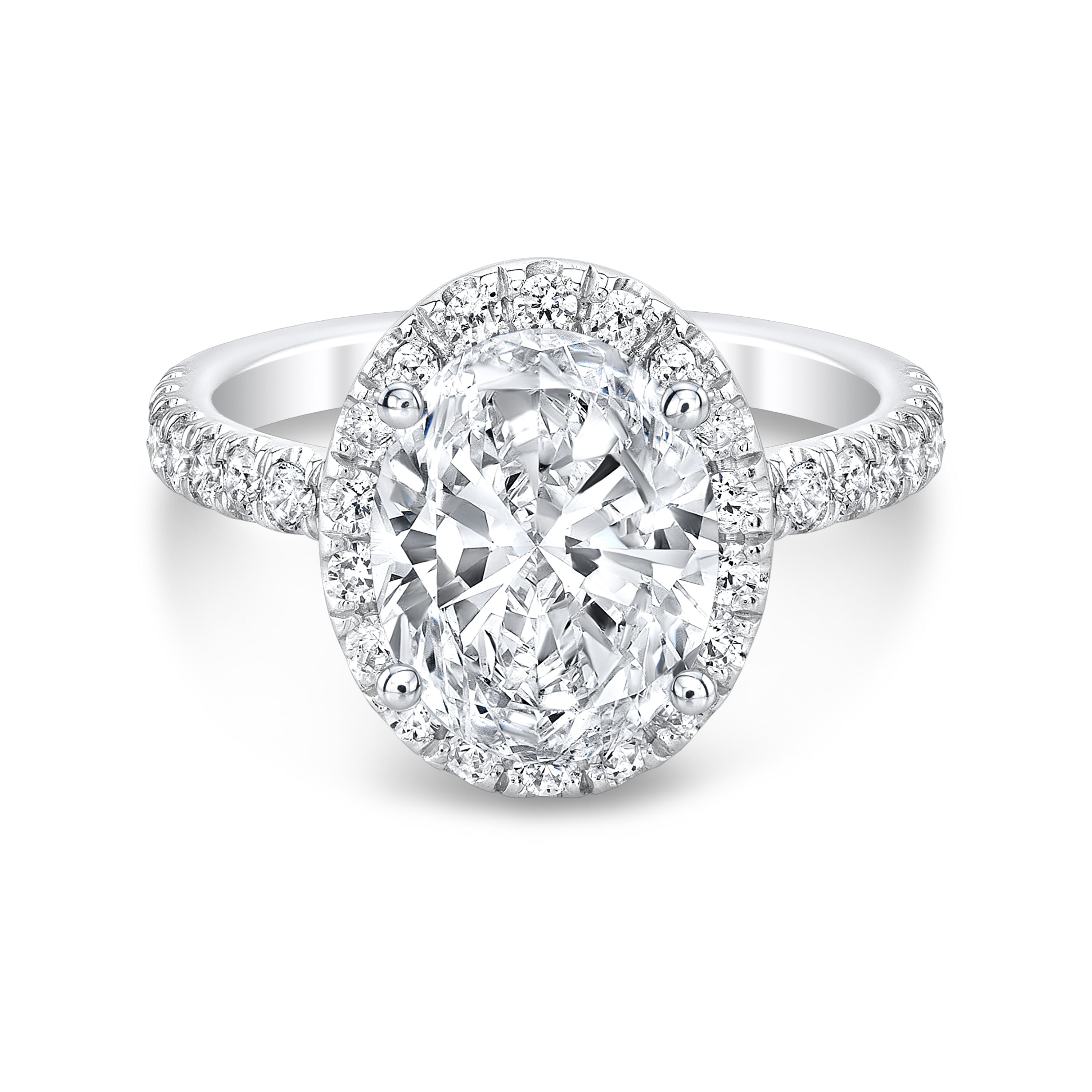 Grayson Halo Cathedral Engagement Ring engagement ring Carter Eve Jewelry