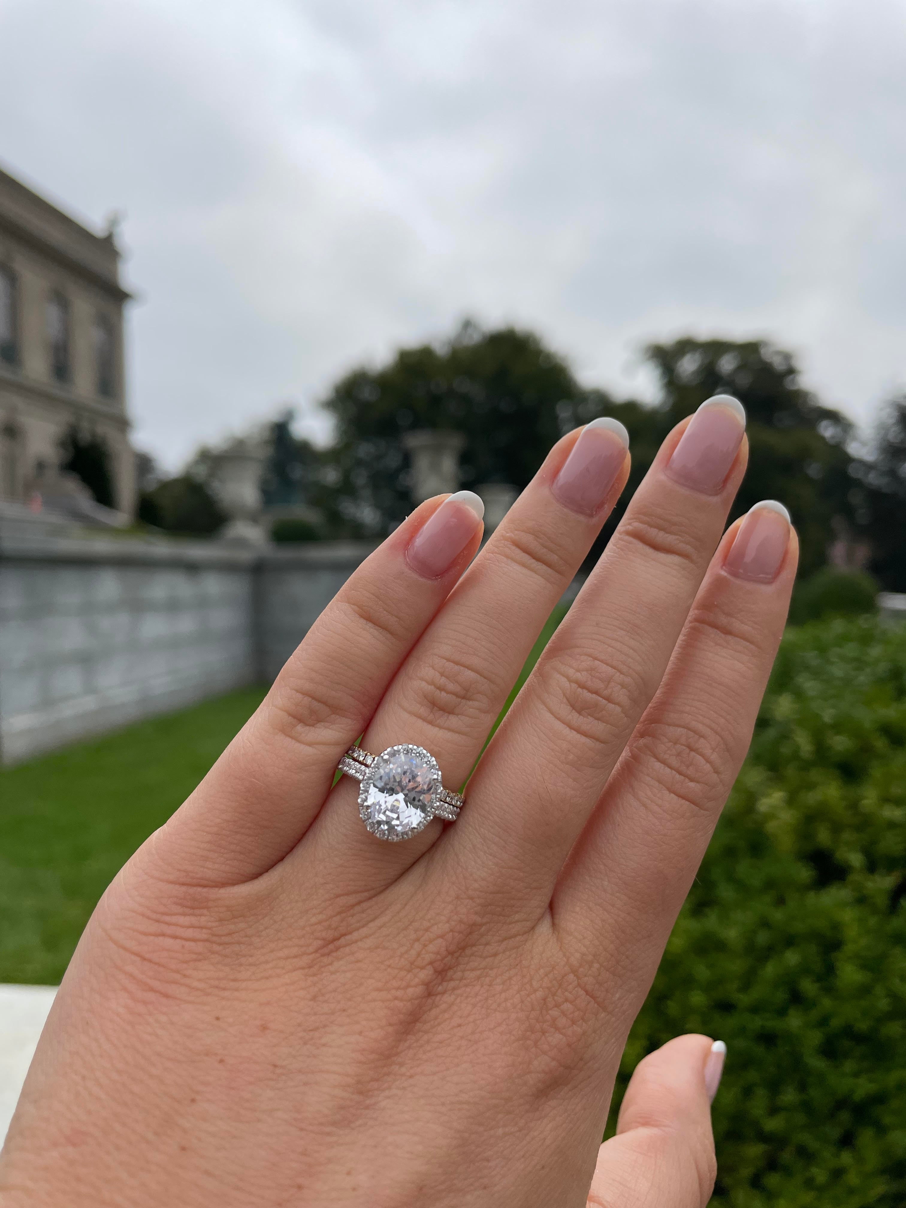Grayson Halo Cathedral Engagement Ring engagement ring Carter Eve Jewelry