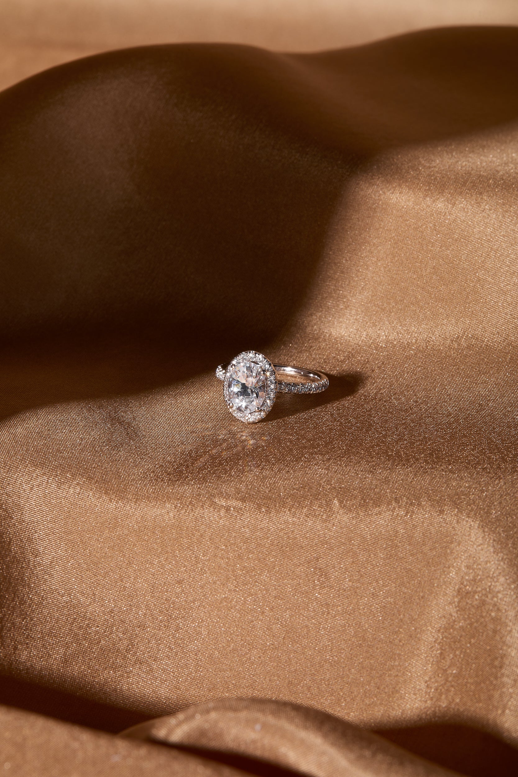 Grayson Halo Cathedral Engagement Ring engagement ring Carter Eve Jewelry