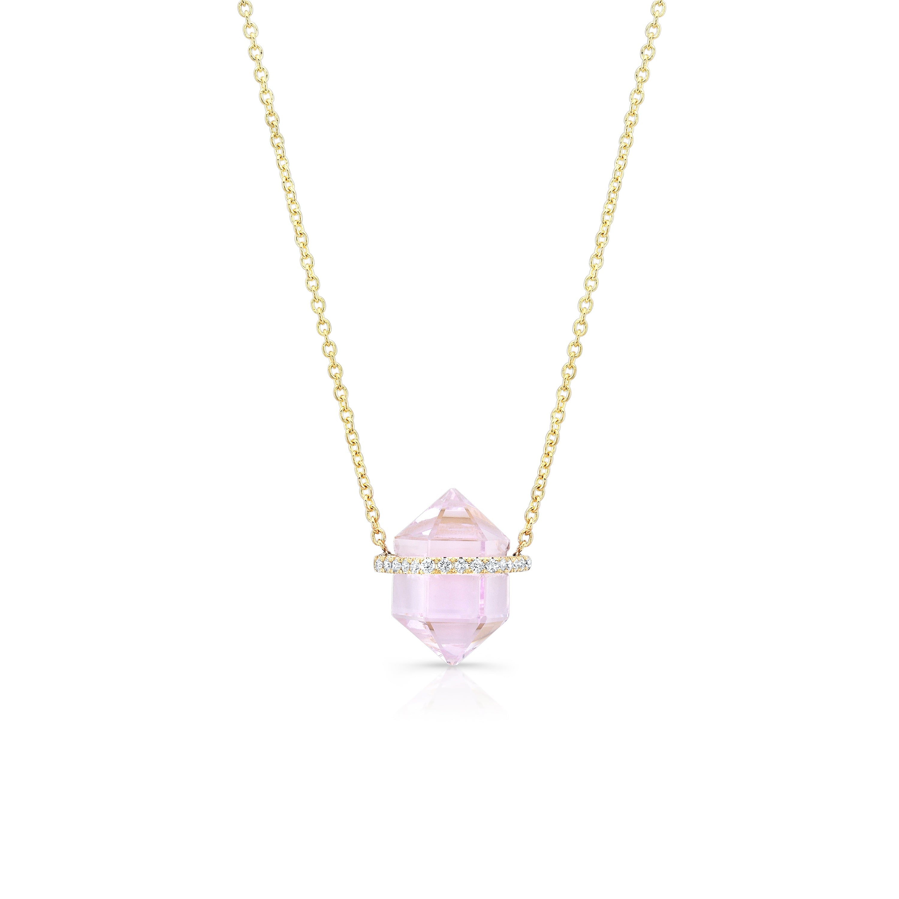 Kunzite Crystal Pendant Necklaces Carter Eve Jewelry