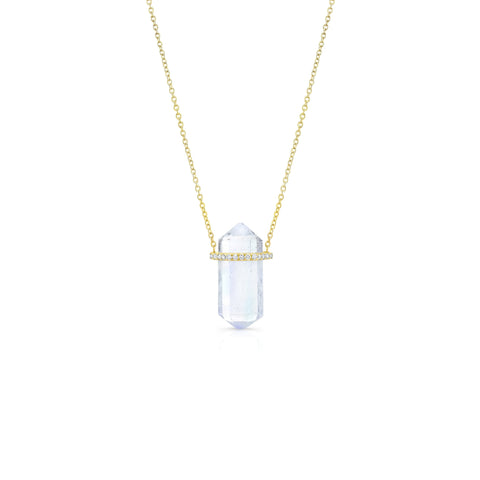 Lullaby Aquamarine Crystal Pendant Necklace Carter Eve Jewelry