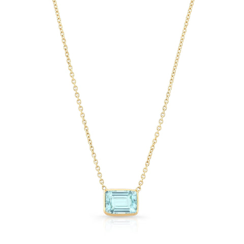Mari Aquamarine Pendant Necklaces Carter Eve Jewelry