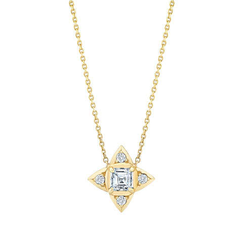 North Star Pendant with Diamonds Necklaces Carter Eve Jewelry