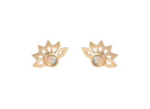 Opal Sunstar Studs Earrings Carter Eve Jewelry