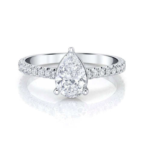Paloma Solitaire with Diamond Band bridal Carter Eve Jewelry