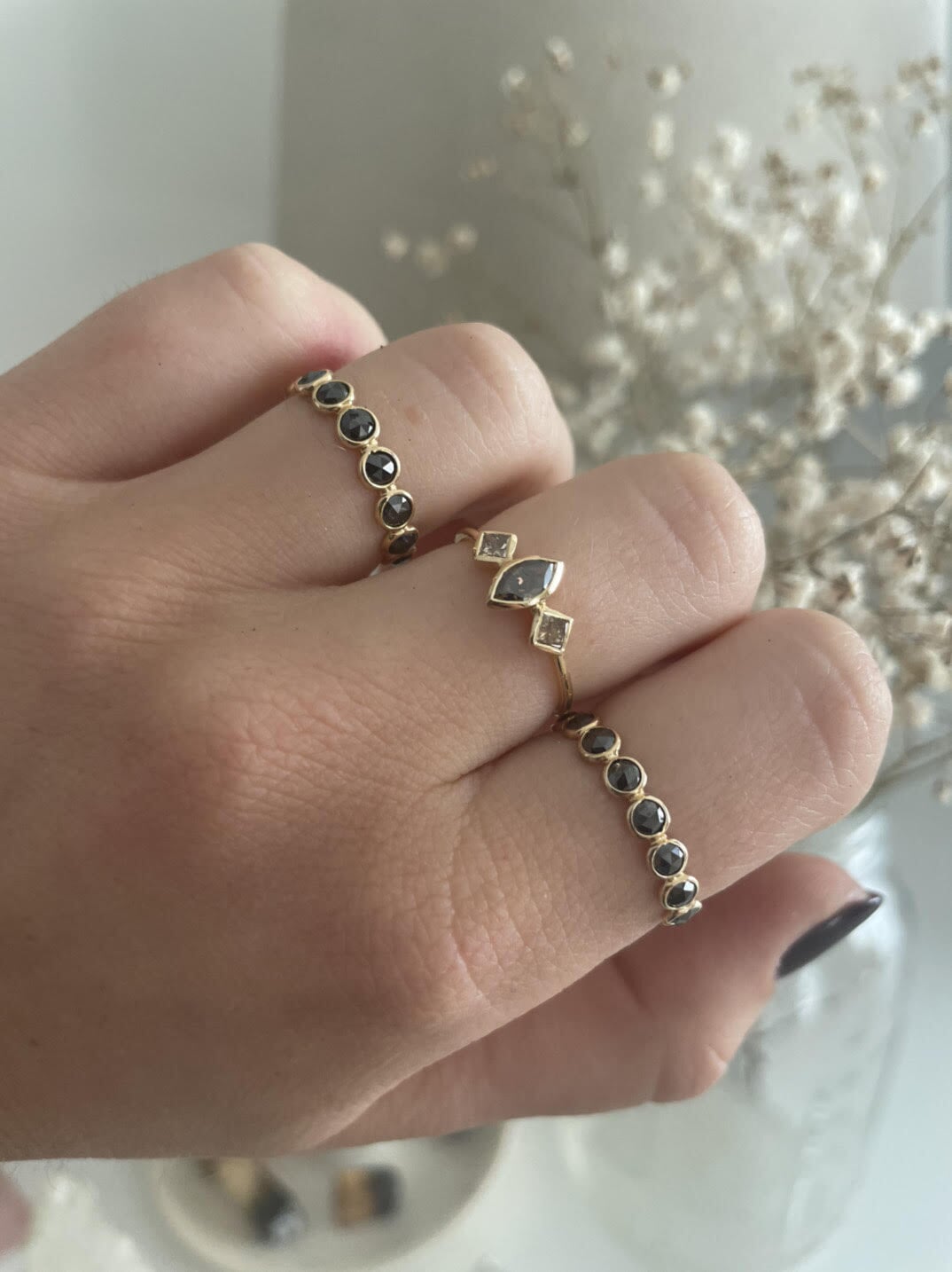 Queen of the Night Ring Eternity Band Carter Eve Jewelry