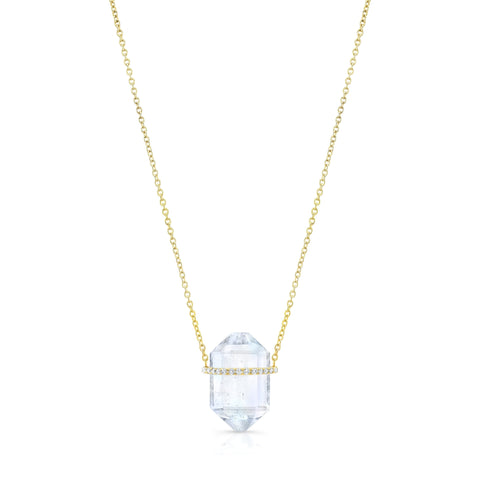 Serenity Aquamarine Crystal Pendant Necklaces Carter Eve Jewelry