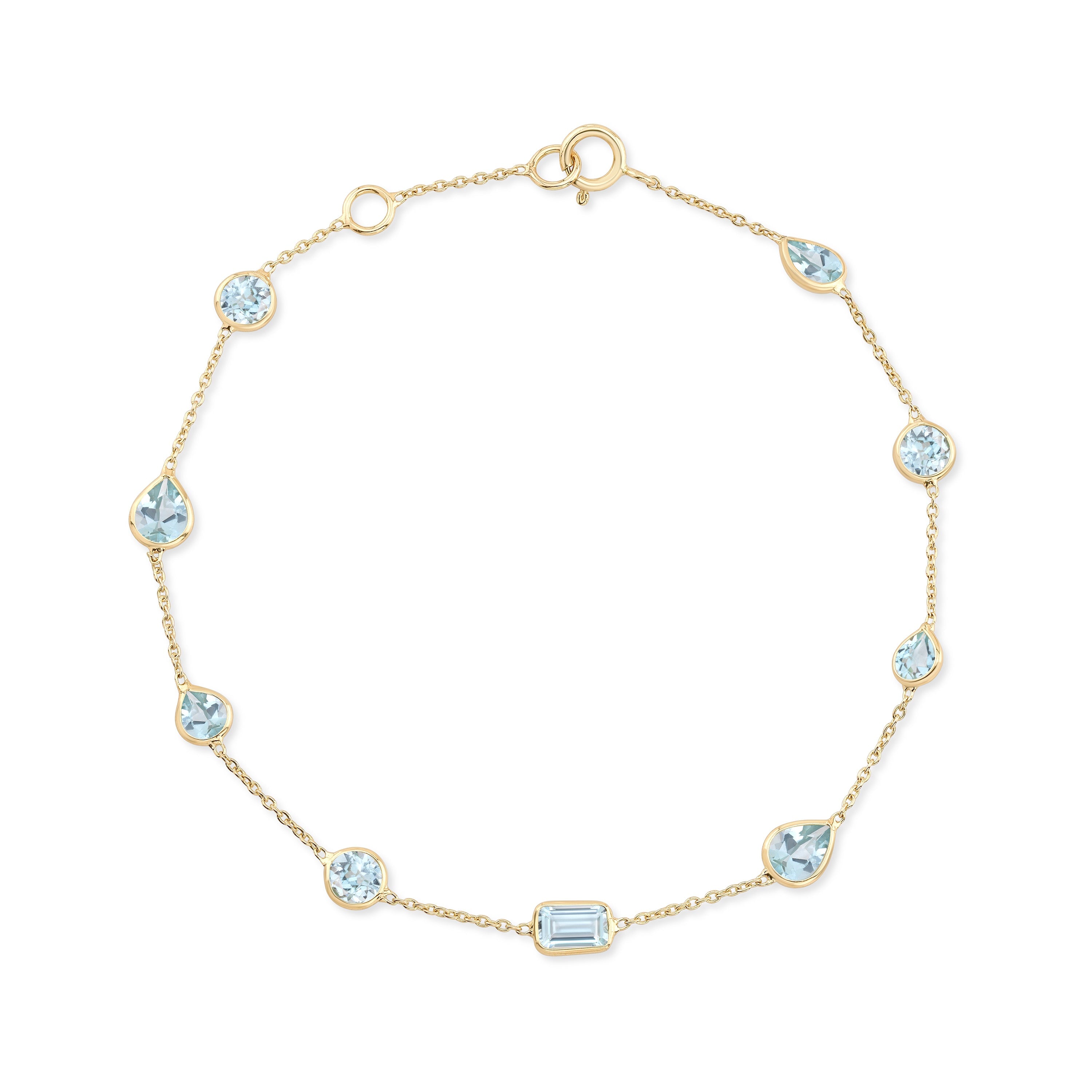 Theda Aquamarine Bracelet Bracelets Carter Eve Jewelry
