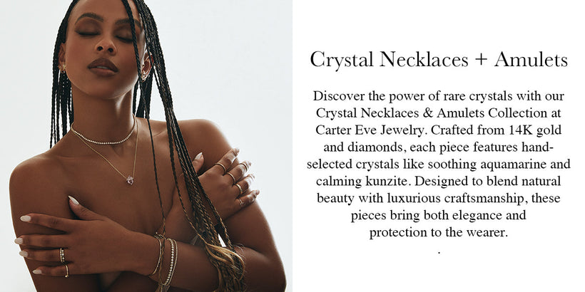 Women&#39;s Designer Crystal Necklaces + Amulets
