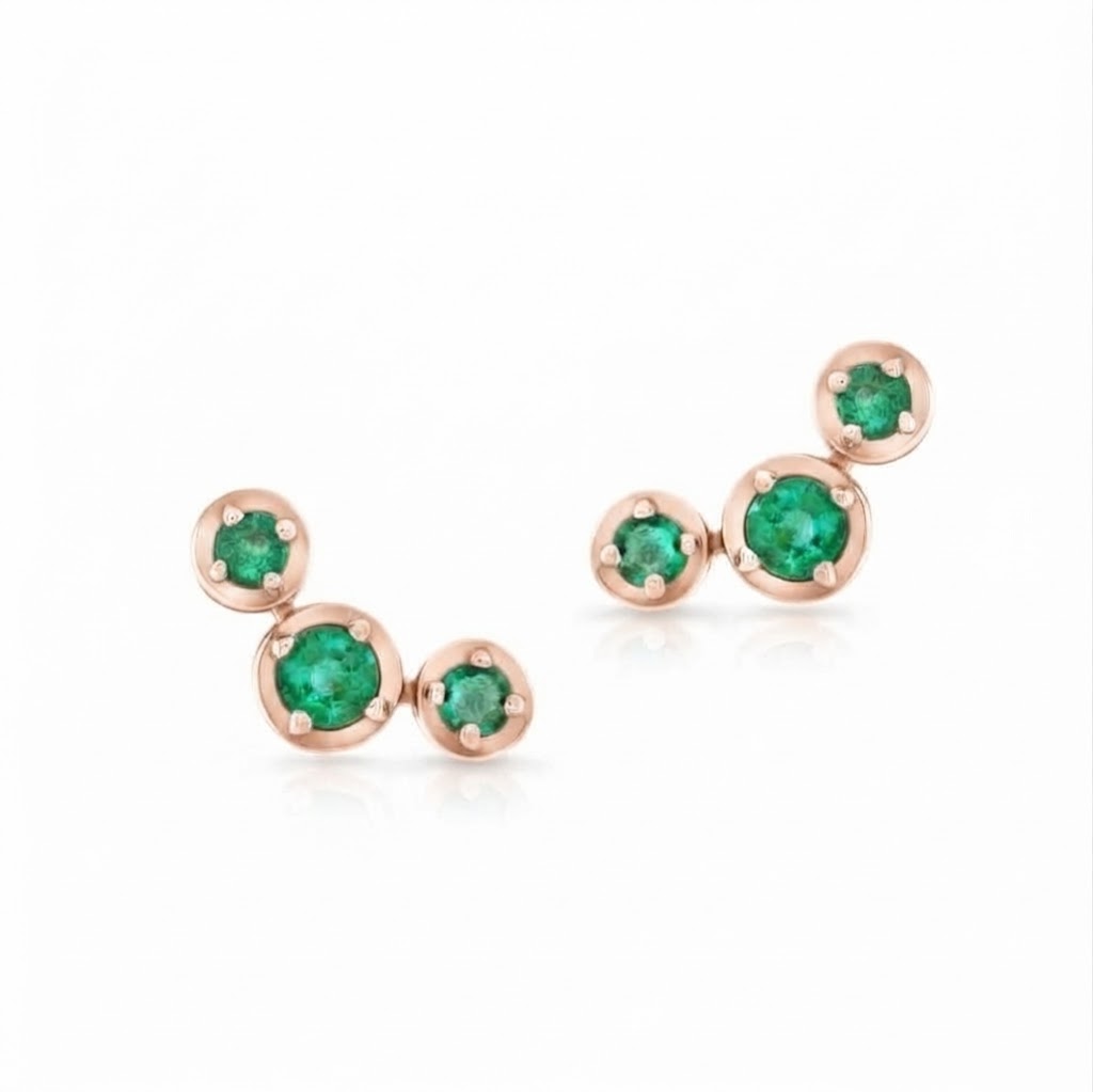 Emerald Constellation Earrings