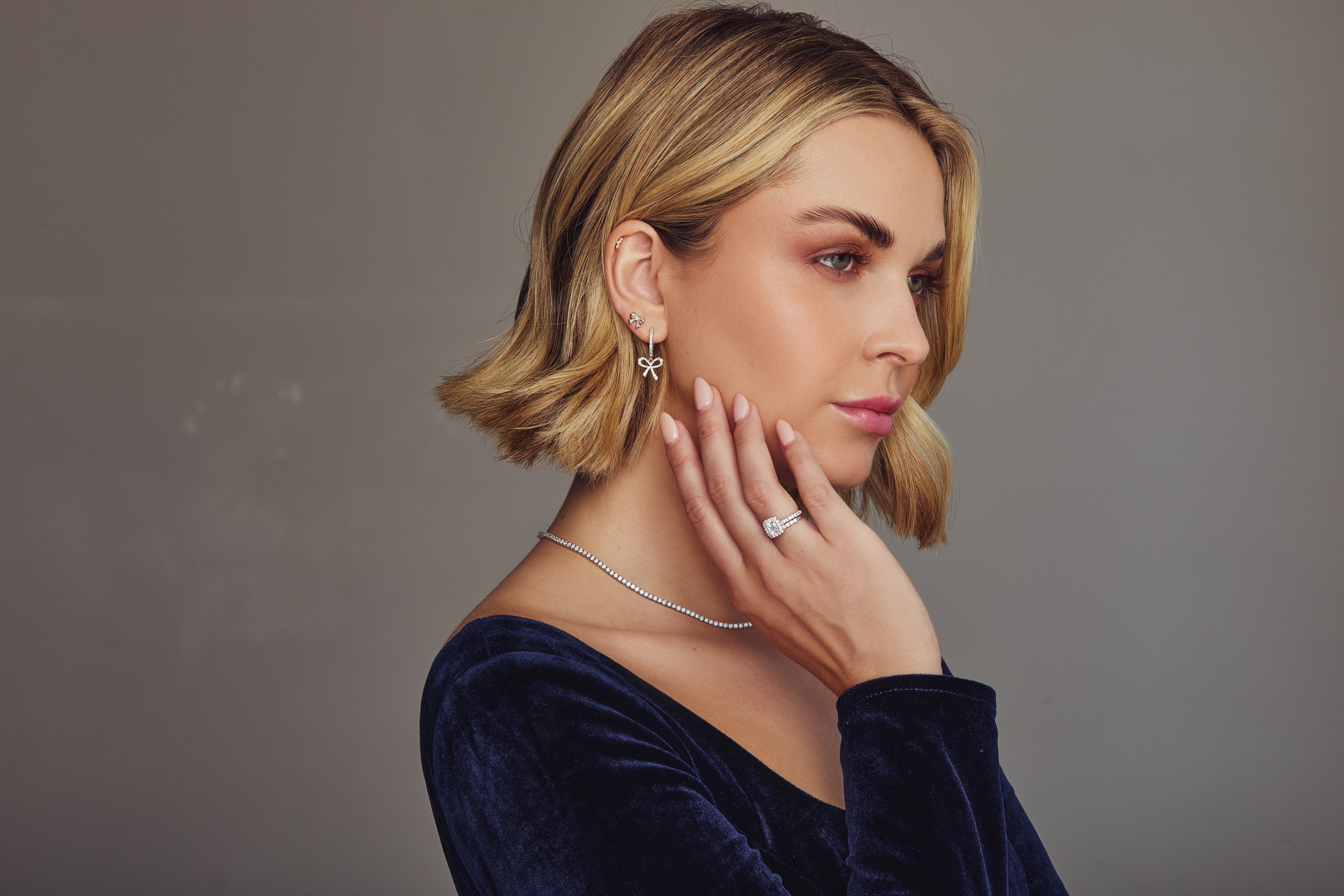 Audrey Bow Studs