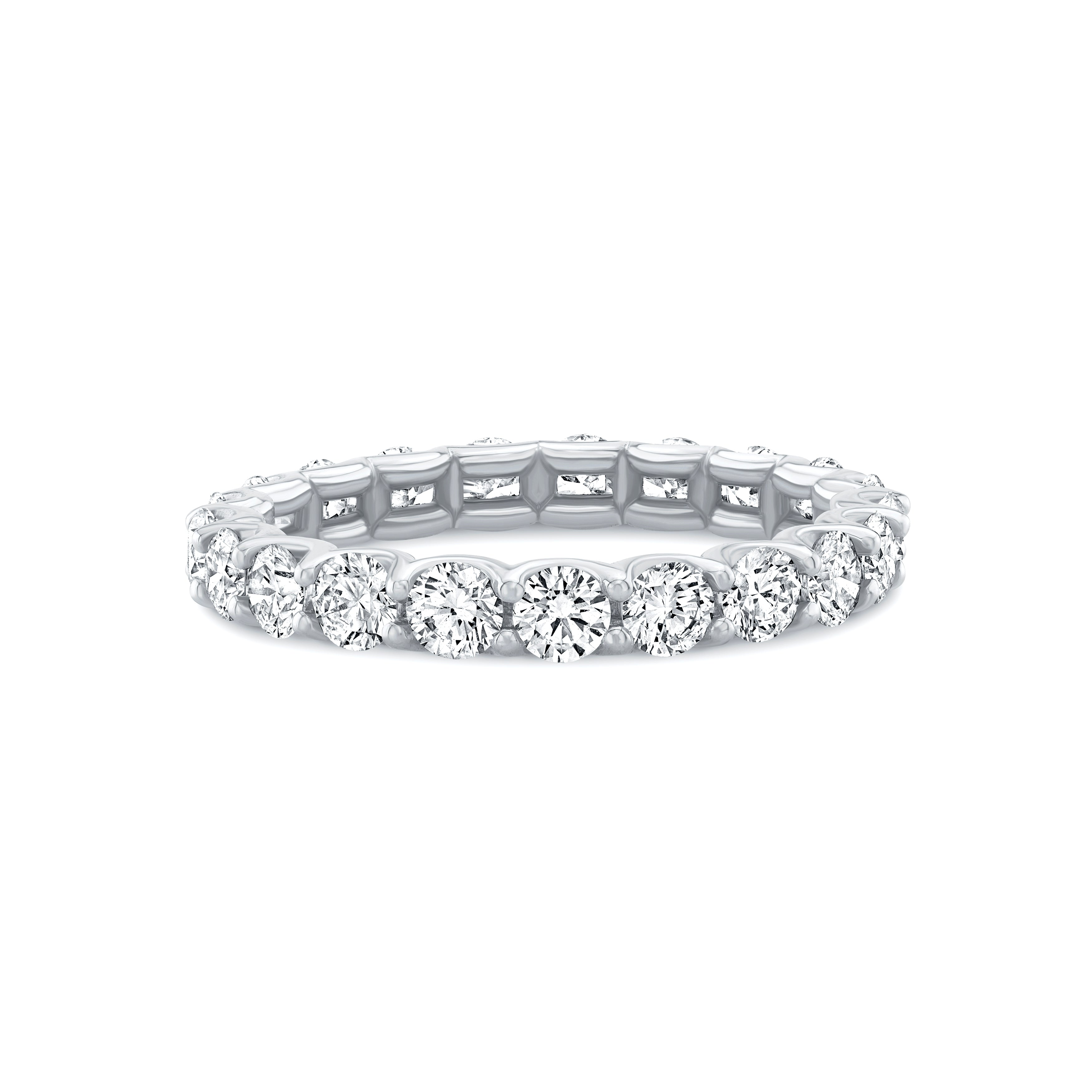 Shared Prong Diamond Eternity Band (2.7mm width)