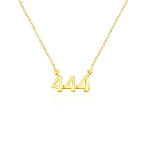 444 Angel Number Pendant Necklace Carter Eve Jewelry 