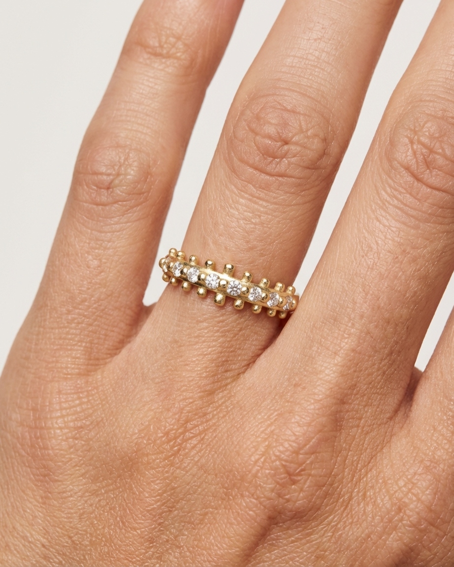 Naida Ring with Diamonds