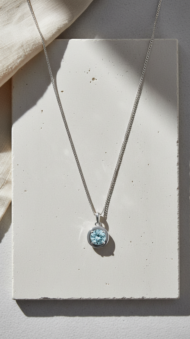 Aqua Orb Necklace