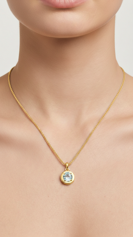 Aqua Orb Necklace