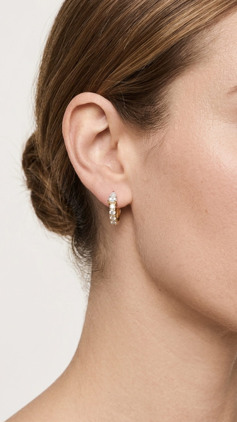 Olivia Huggie Hoops