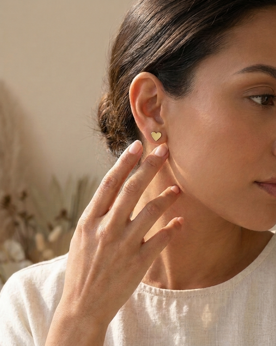 Anahata Heart Studs