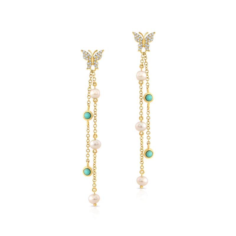 Butterfly Drop Earrings