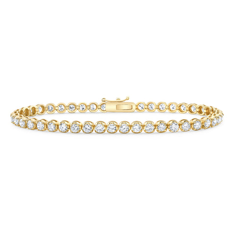 diamond tennis bracelet in 14k gold
