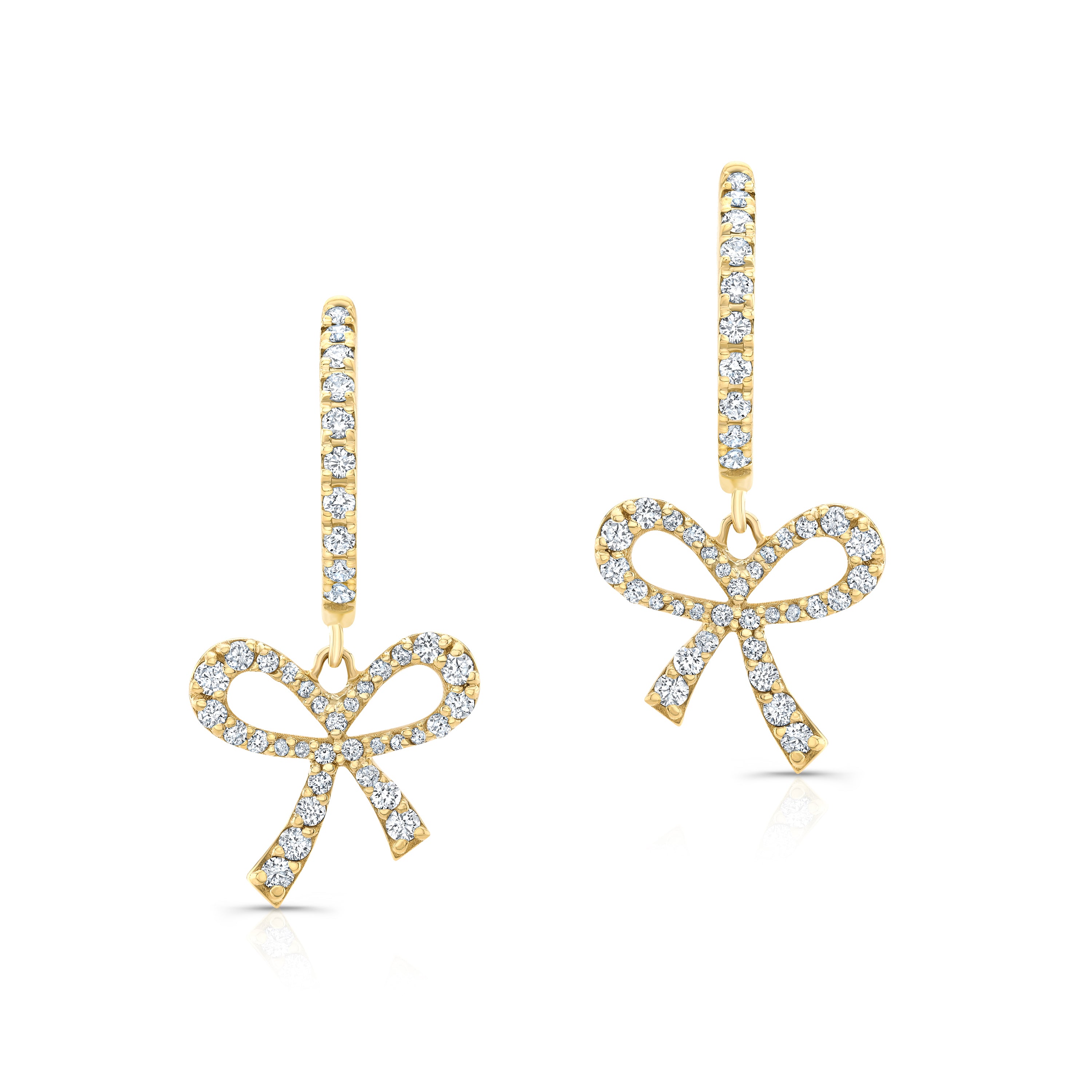 Glinda Diamond Bow Huggies