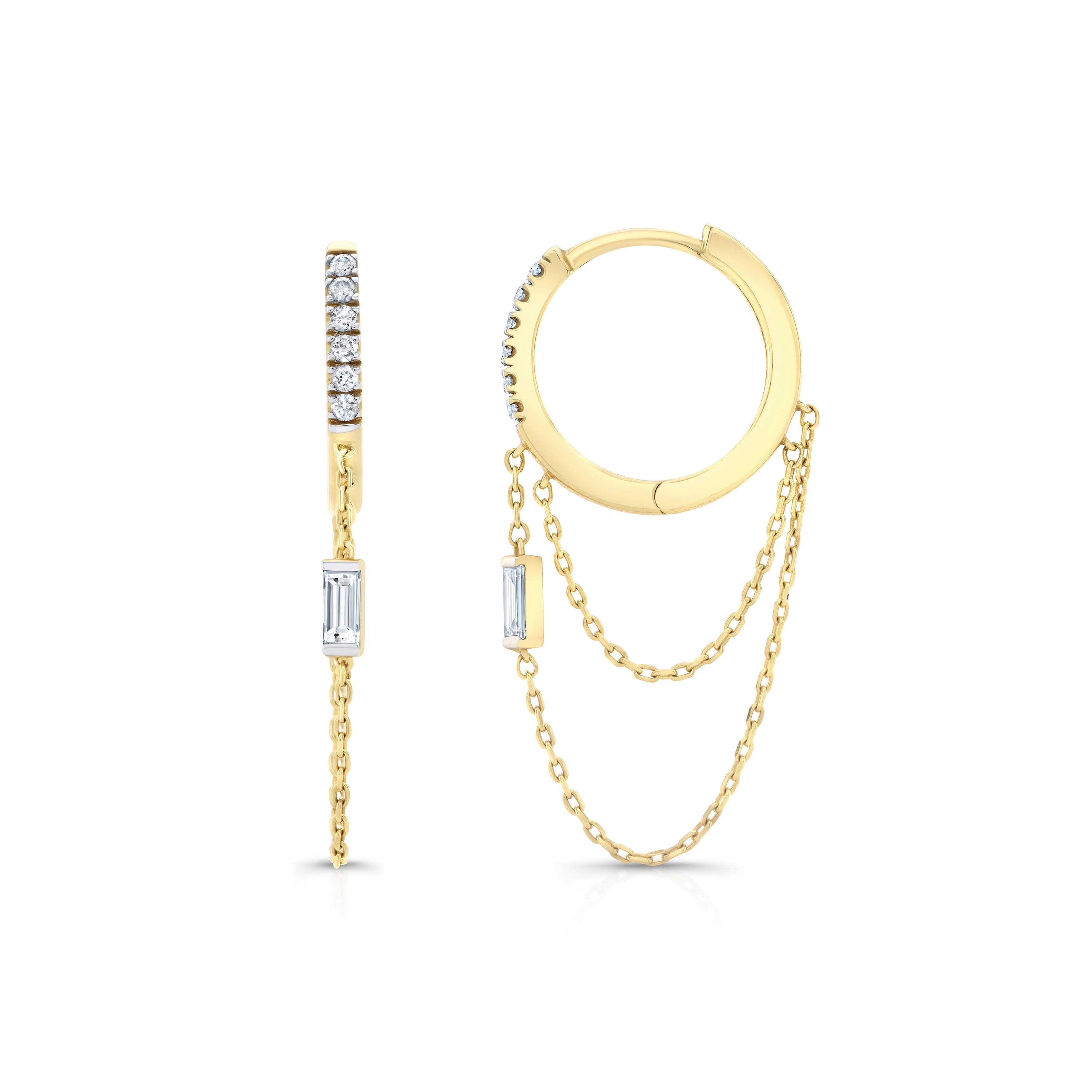 Gaia Diamond Hoops