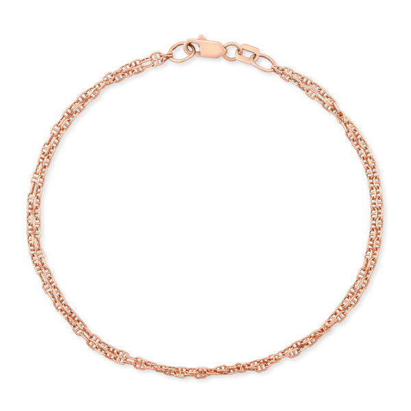 Double Anchor Bracelet