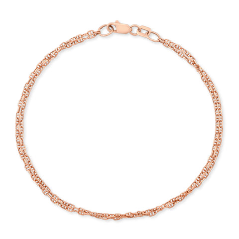 Double Anchor Bracelet