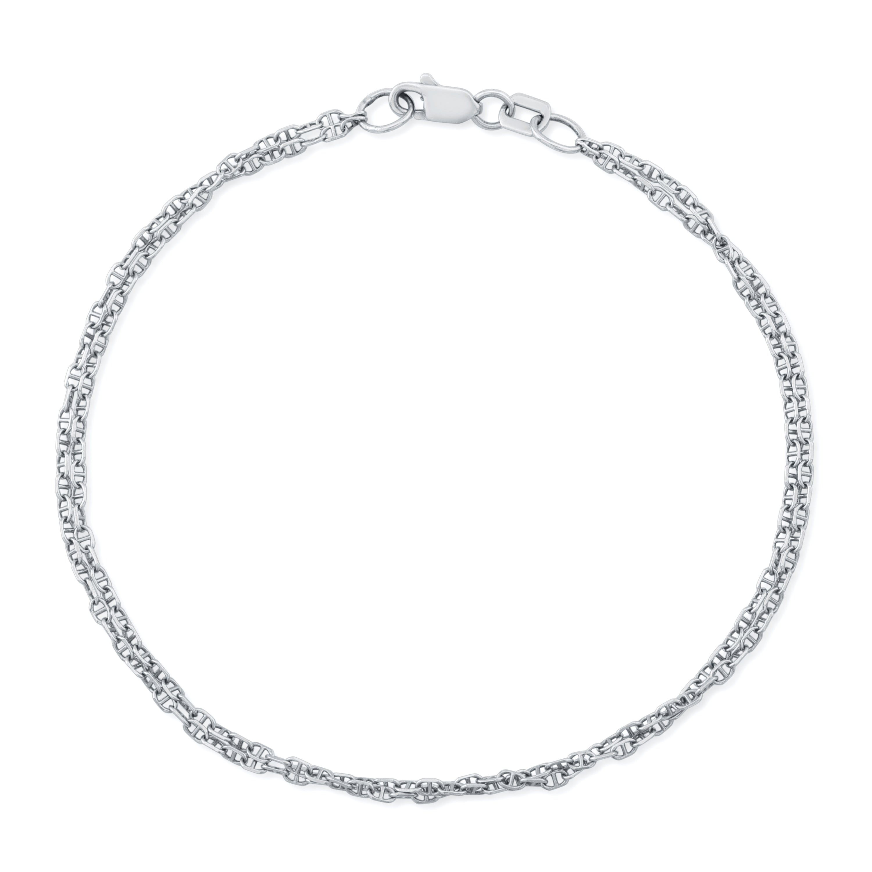 Double Anchor Bracelet