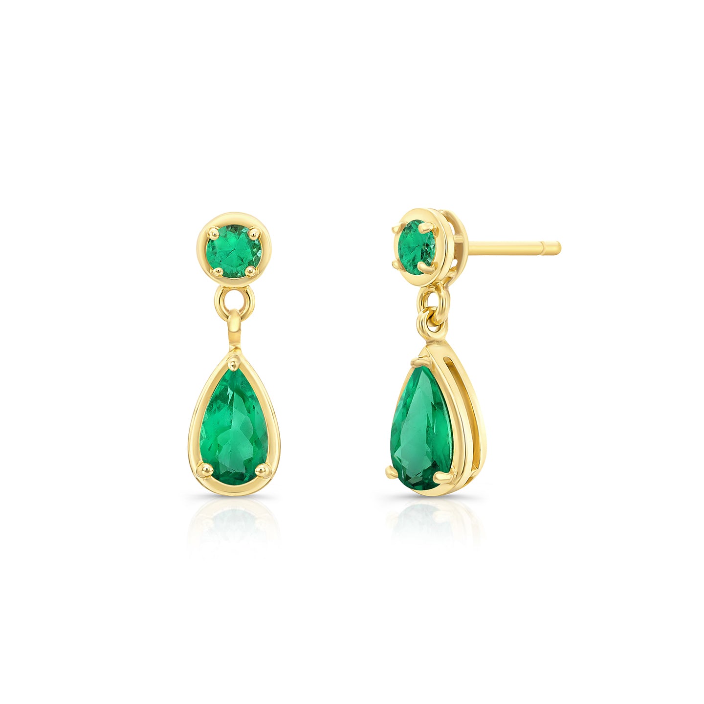 Aurora Drop Earrings - Emerald